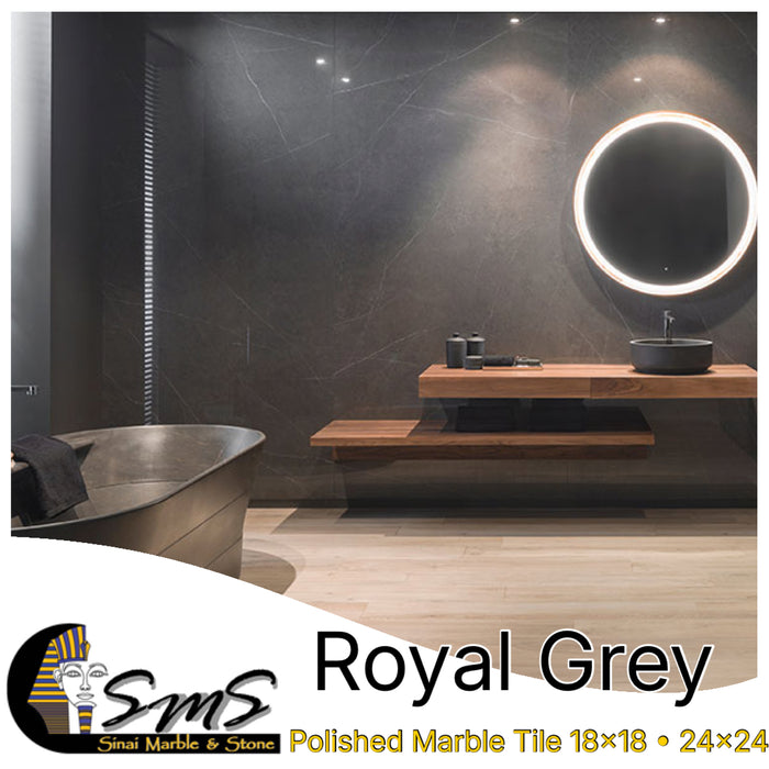 ROYAL GRAY TILE 24X24 POLISHED