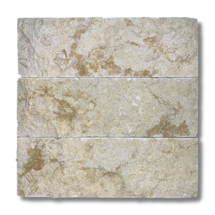 Sinai Shell Stone 4 x 12 Split Face Mosaic Tile