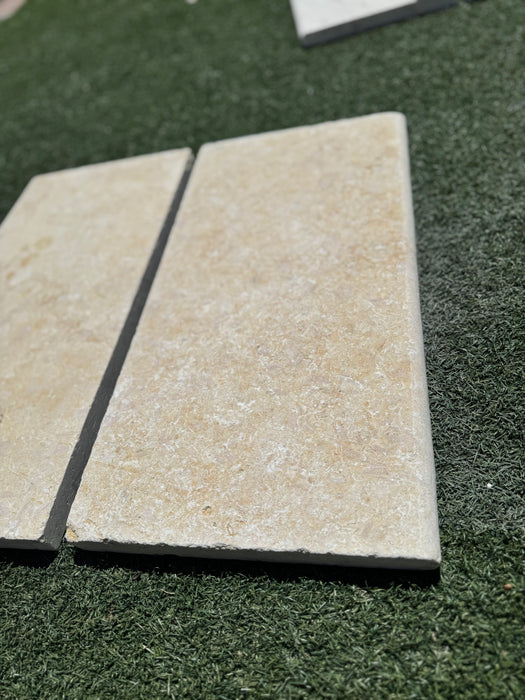 Sinai Shell Stone Coping 12 x 24 x 3 Cm Brushed & Tumbled