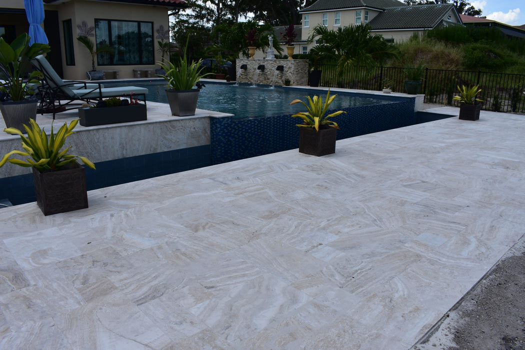 Avorio Travertine 6 x 12 Tumbled Paver
