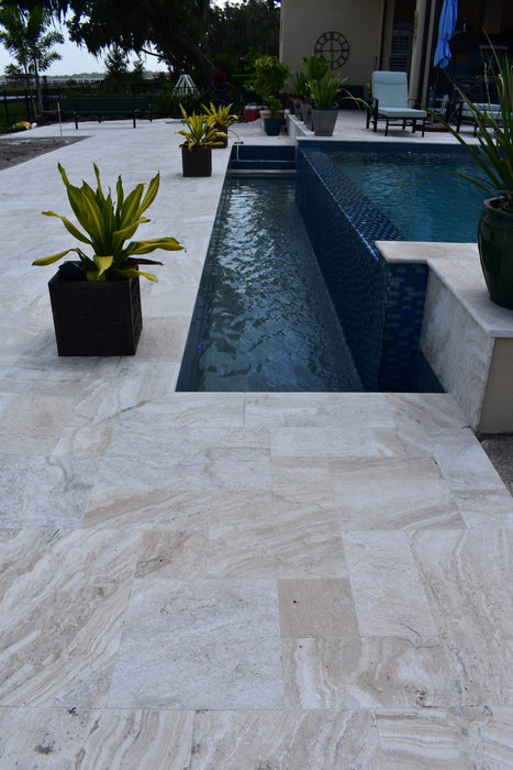Avorio Travertine 6 x 12 Tumbled Paver