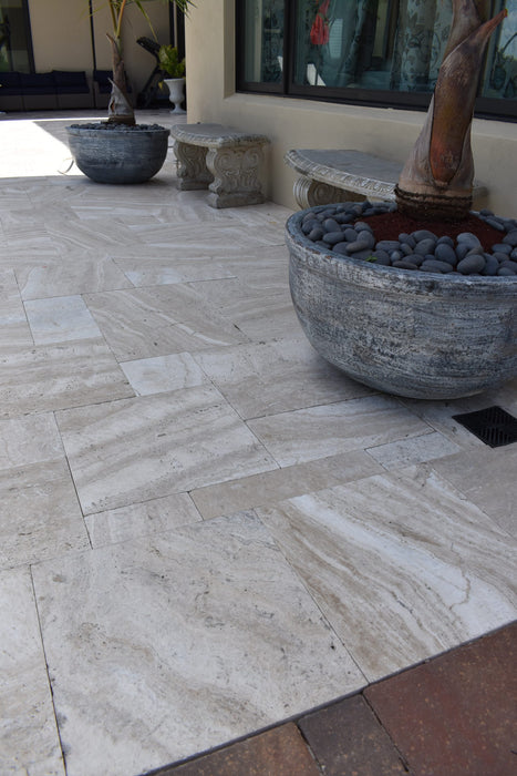Avorio Travertine 6 x 12 Tumbled Paver
