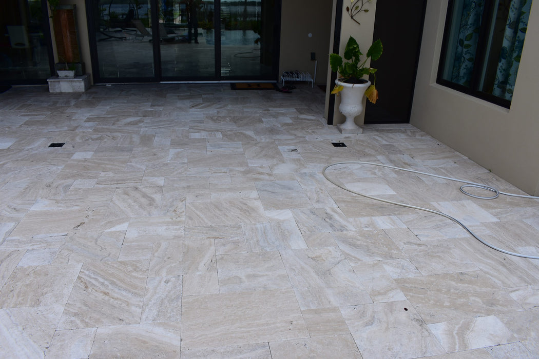 Avorio Travertine 6 x 12 Tumbled Paver