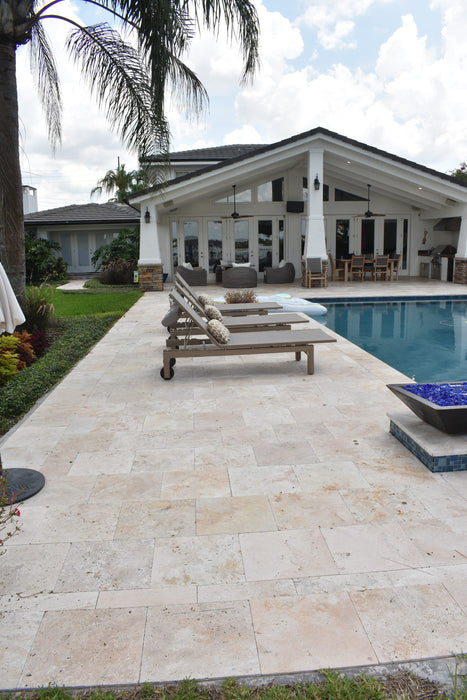 Country Classic Travertine 6 x 12 Tumbled Paver