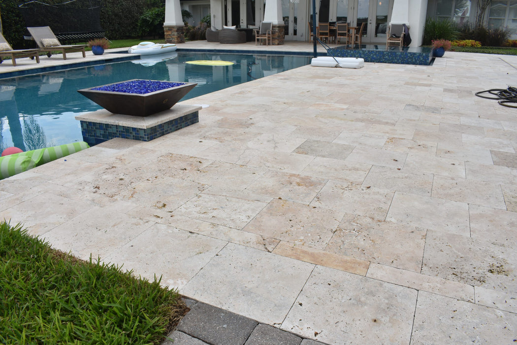 Country Classic Travertine 6 x 12 Tumbled Paver