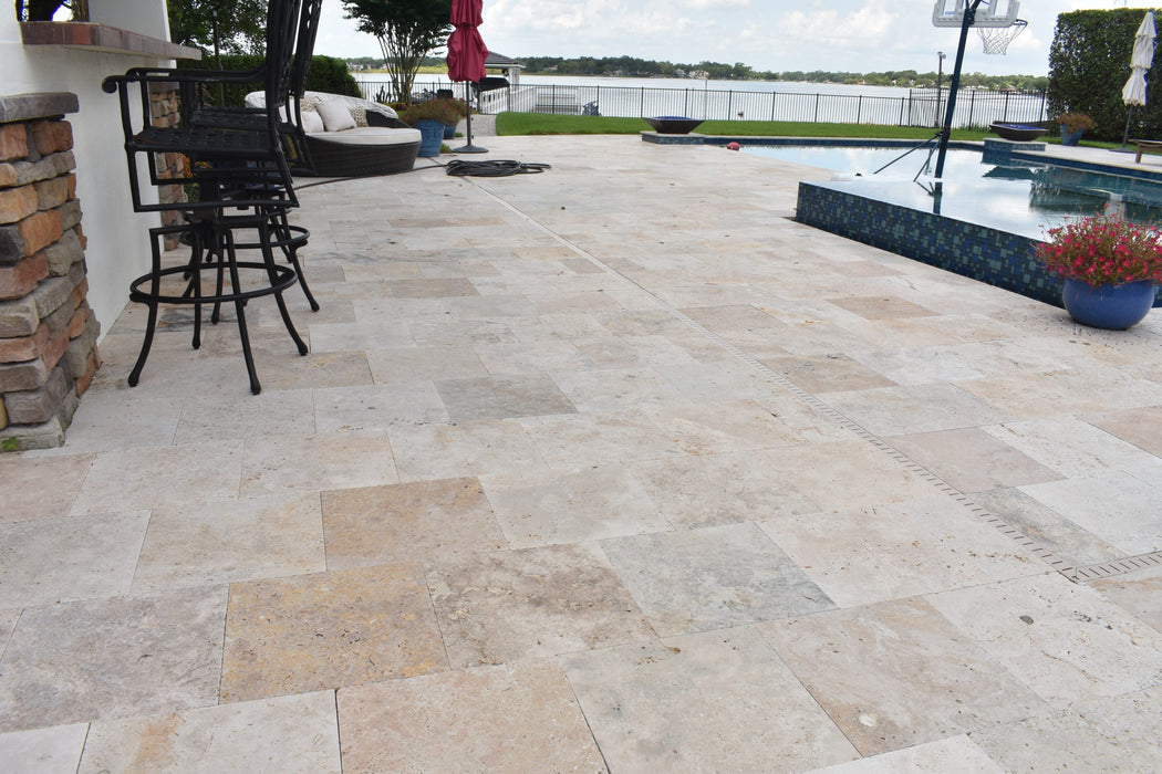 Country Classic Travertine 6 x 12 Tumbled Paver