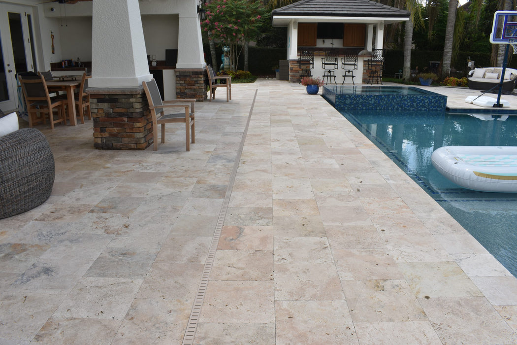 Country Classic Travertine 6 x 12 Tumbled Paver