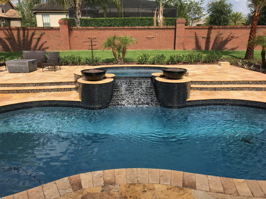 Gold Travertine 6 x 12 Tumbled Pool Coping