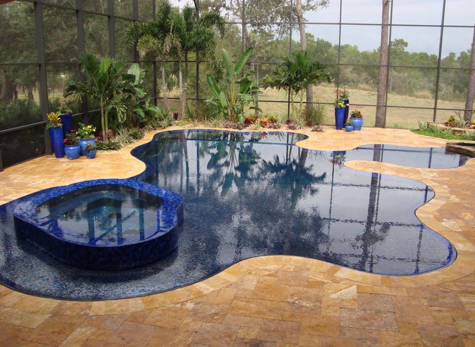 Gold Travertine 6 x 12 Tumbled Pool Coping