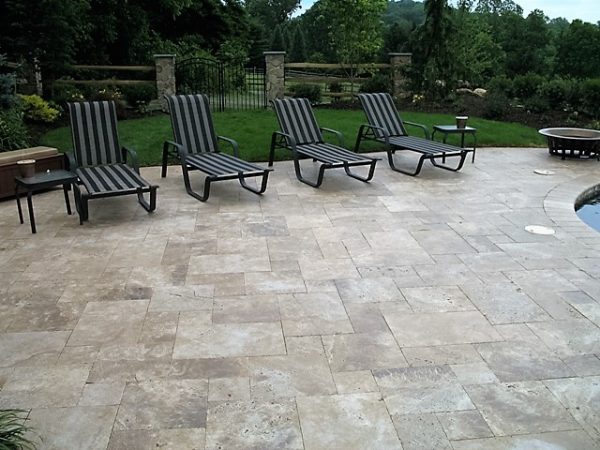 Noche Travertine 6 x 12 Tumbled Paver