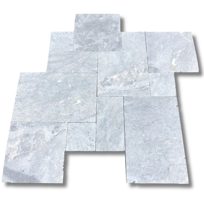 Gray Blue Tahoe French Pattern Sandblasted Paver