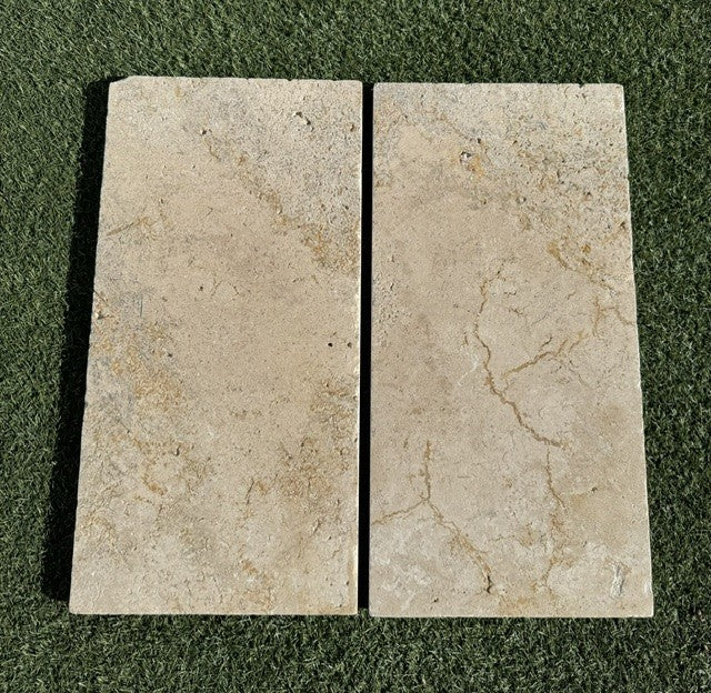 Travertine Country Classic Pavers 12 x 24 Tumbled