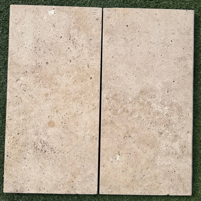 Ivory Travertine Paver 16 x 24 Tumbled Select