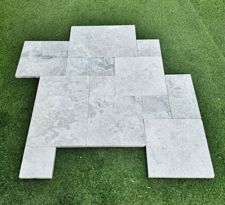 Tundra Grey 12 x 24 Leathered Pool Coping