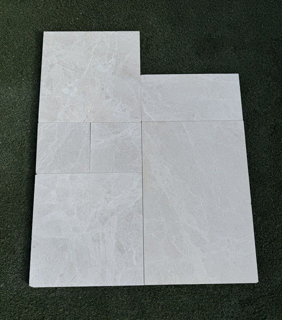 Vanilla Marble French Pattern Sandblasted