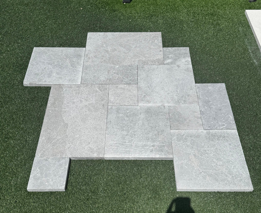 Gabriella Grey French Pattern Sandblasted and Brushed Paver