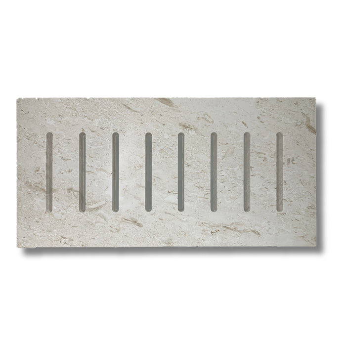 White Sea Shell 6 x 12 Stone Drain